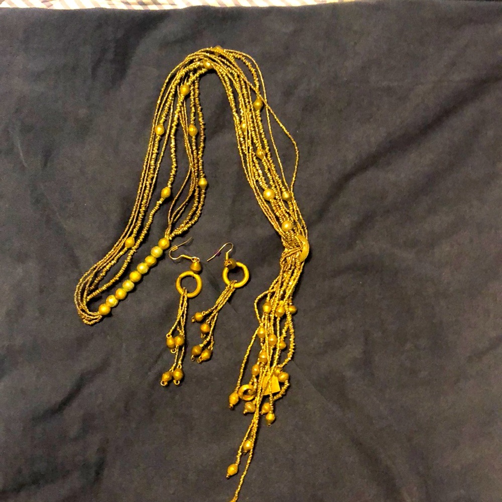 Necklace and earrings